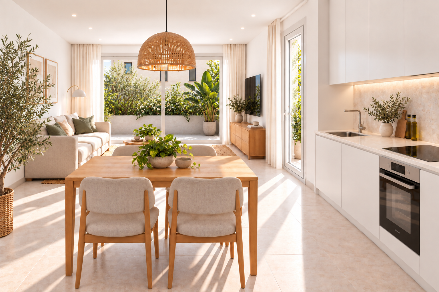 salón cocina